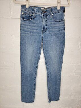 Madewell Women's Size 26 Jeans The Mid Rise Perfect Vintage Jean Raw Hem
